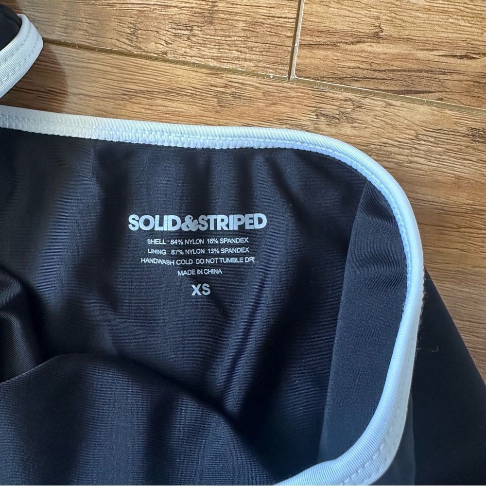 NWT Solid & Striped XS The Bella One Piece Swimsuit Butterluxe Black $198 - Picture 10 of 14